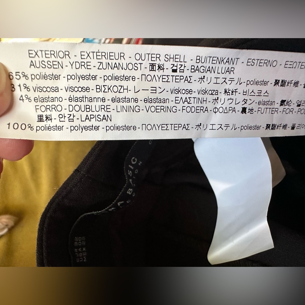 Black Zara Basic Flat Front Ankle Length Trousers… - image 5